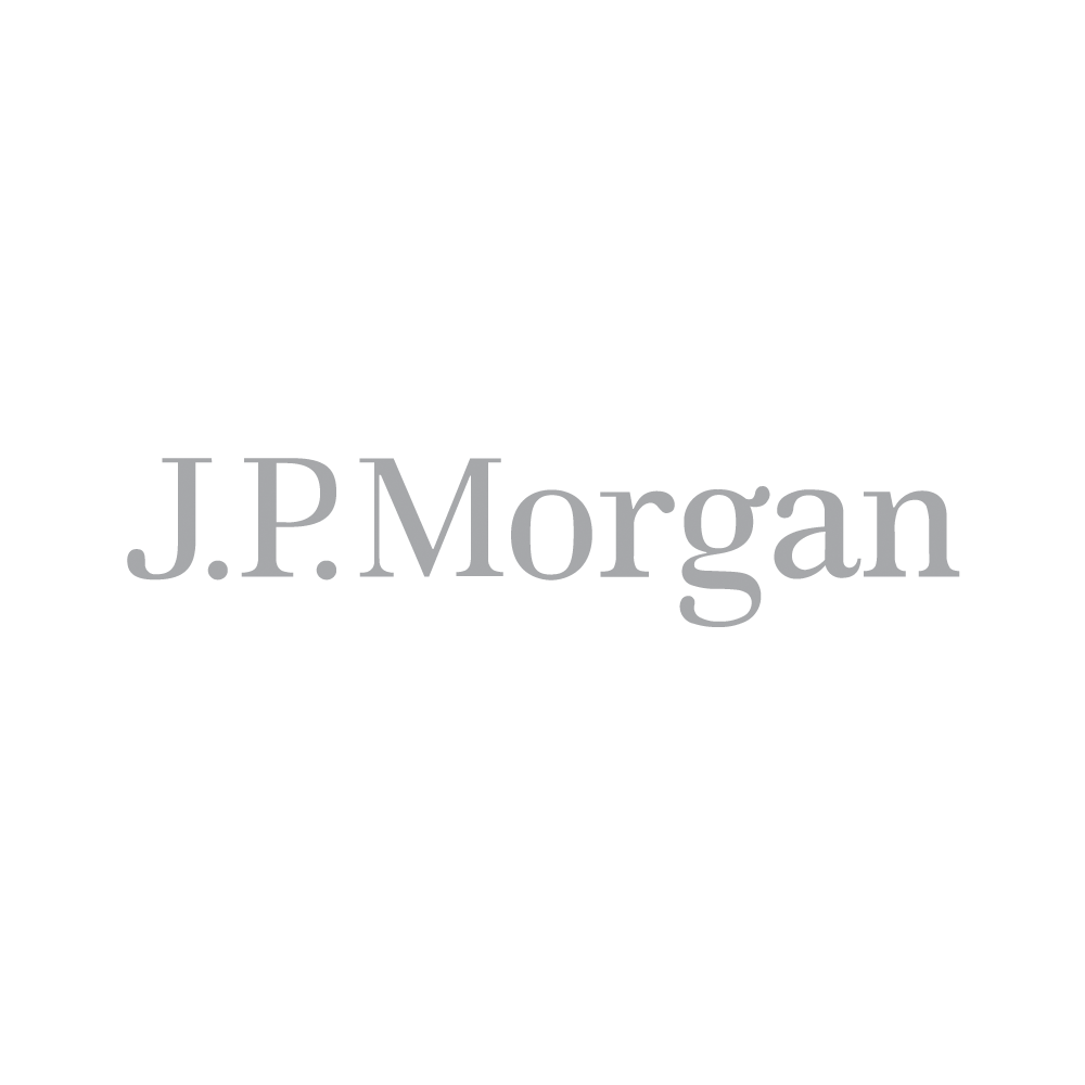 J.P. Morgan logo in gray text on a white background.