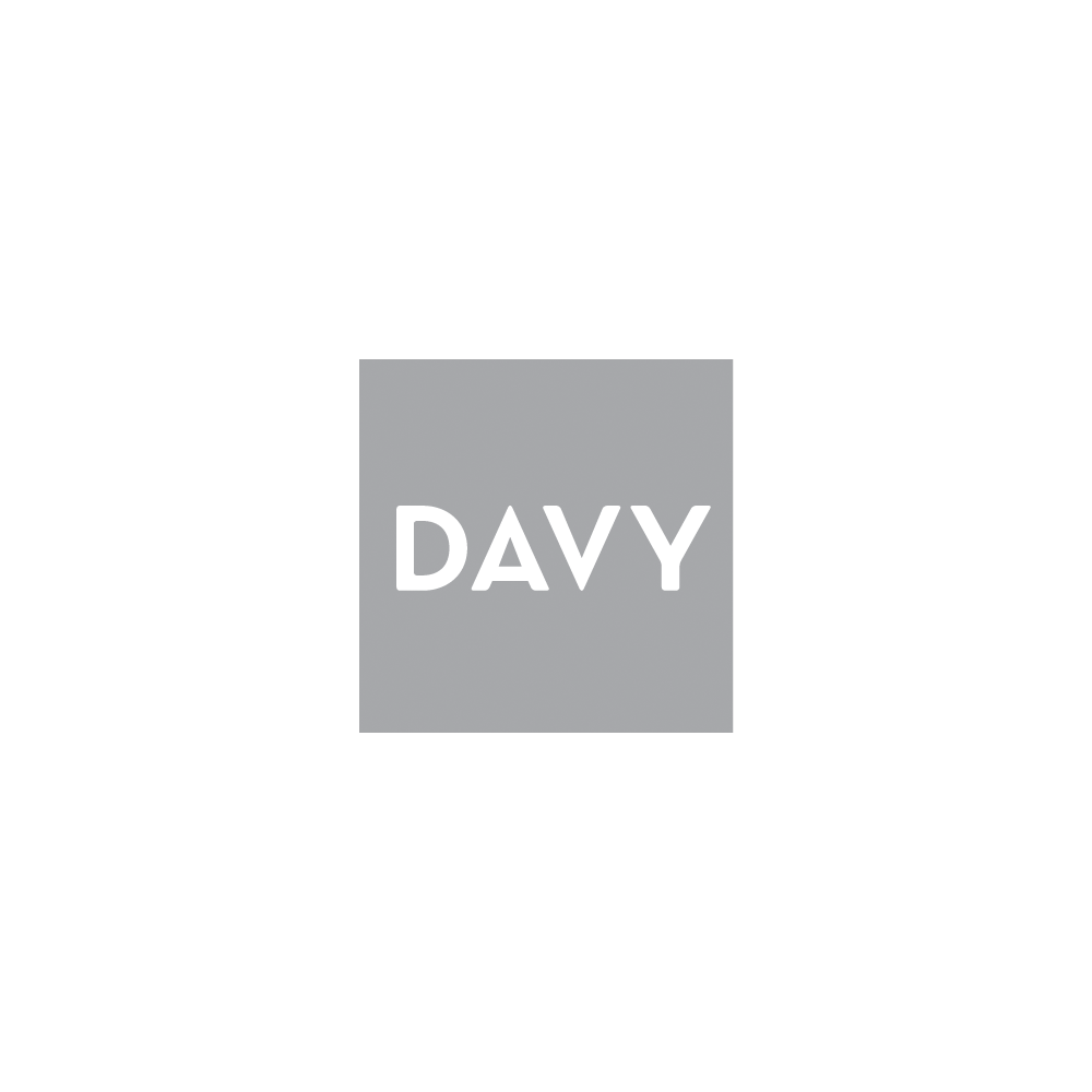 Gray square logo with the text 'DAVY' in white.
