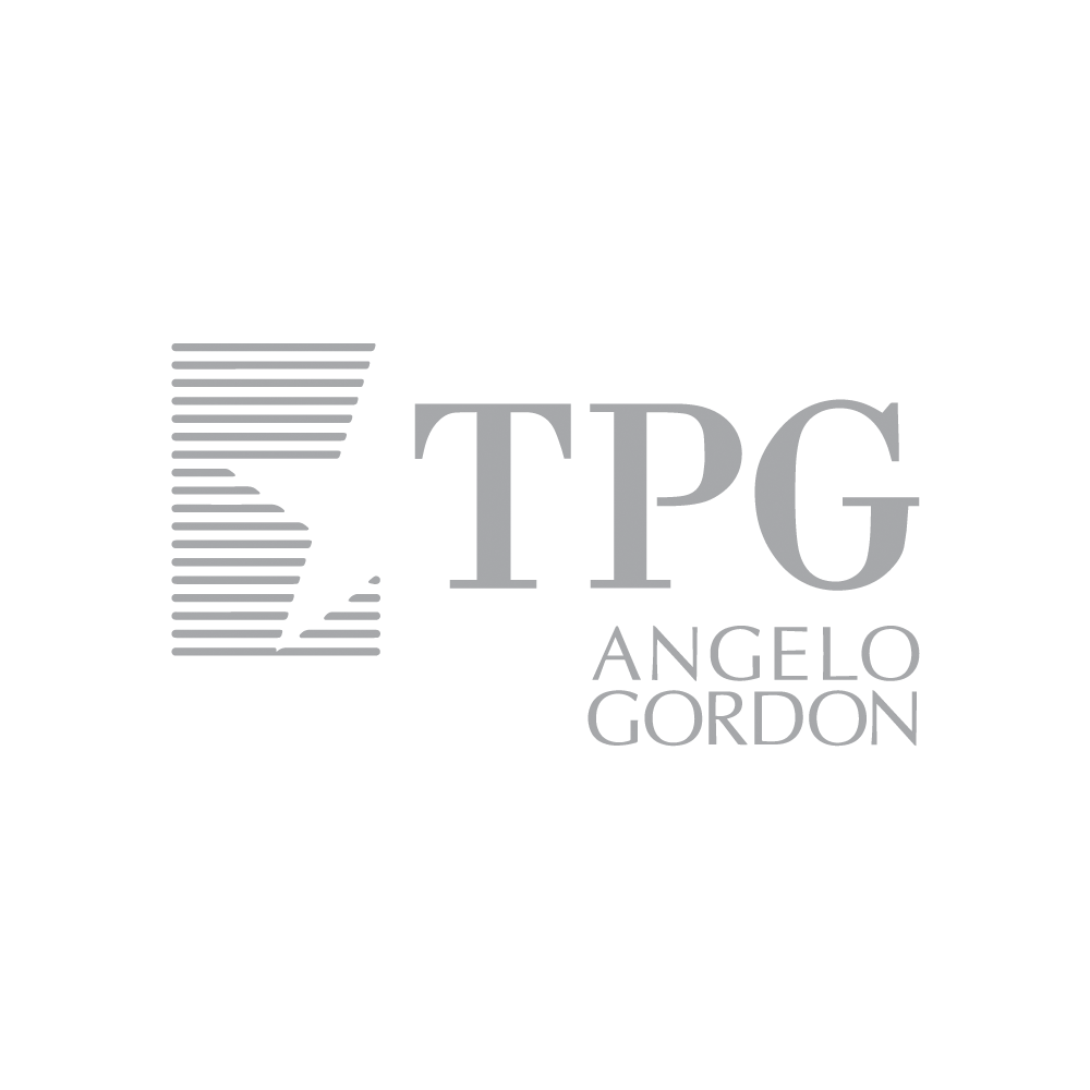 Logo of TPG Angelo Gordon with stylized stripes.