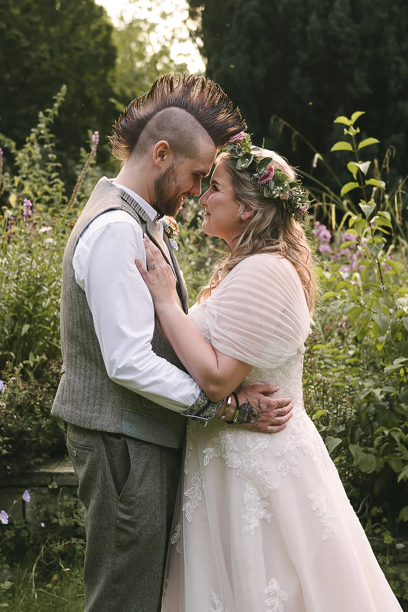 Leeds Wedding Photographer covering Yorkshire and beyond. Punk couple at their Rock n Roll wedding in Sheffield