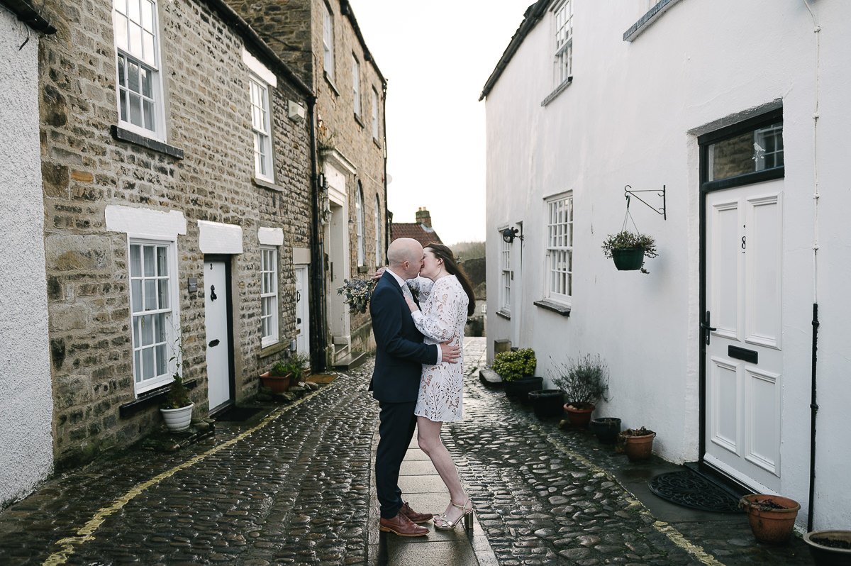 Kings Head Richmond Yorkshire Wedding Photographer Bride & Groom Portrait