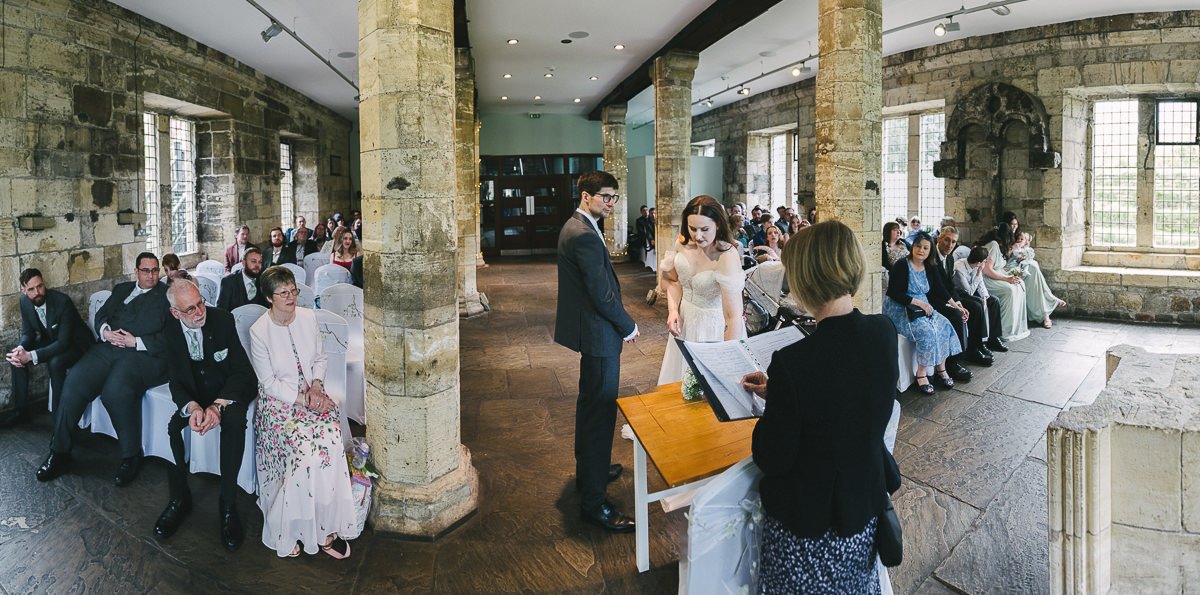 Laura & Stephen wedding at the hospitium in York a preview