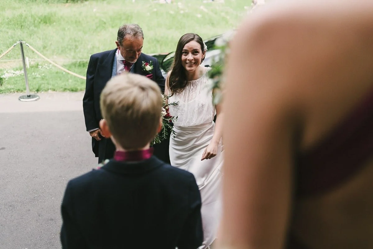 Hospitium Wedding Photographer The bride arrives