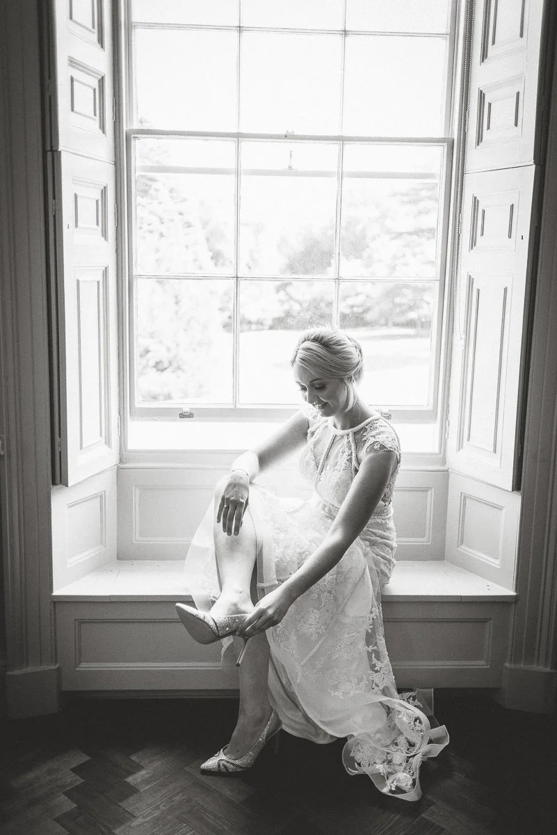 Bride in the window