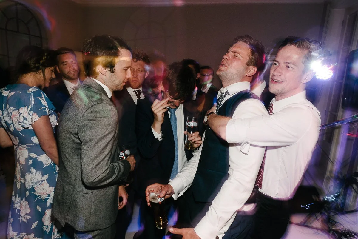 wedding guests dancing