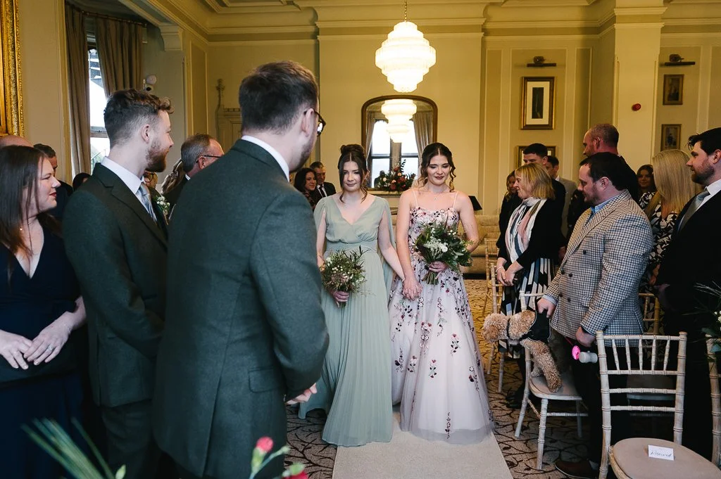 Wedding ceremony at Armathwaite Hall Lake District Cumbria by Mark Hillyer Yorkshire wedding photography