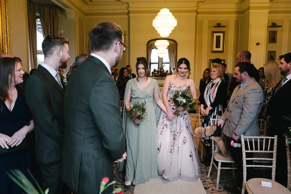 Wedding ceremony at Armathwaite Hall Lake District Cumbria by Mark Hillyer Yorkshire wedding photography