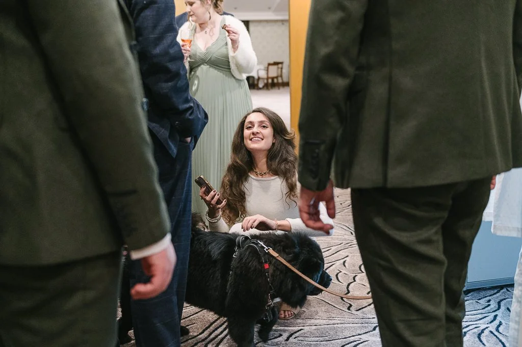 wedding guests by Mark Hillyer Skipton Wedding Photography