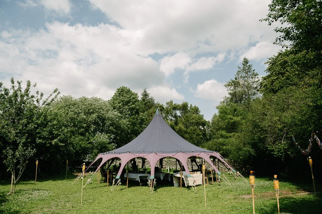 Marquee in the garden