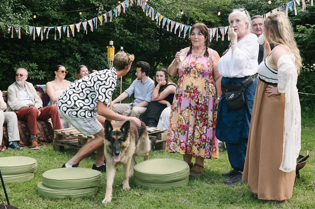 Dog at the wedding
