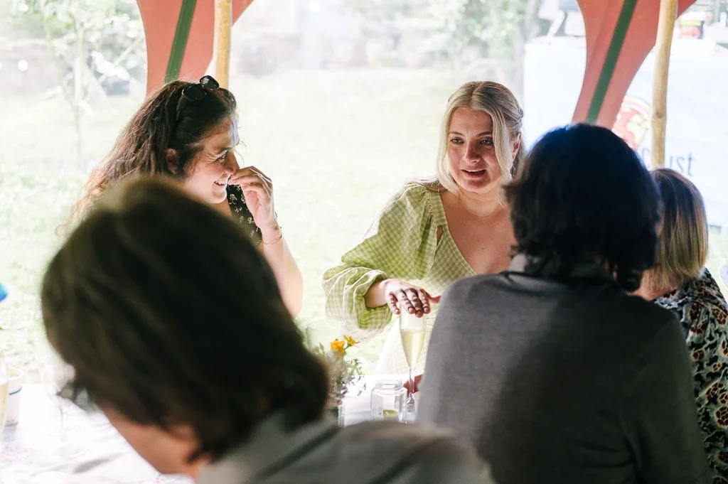The bride and her friends