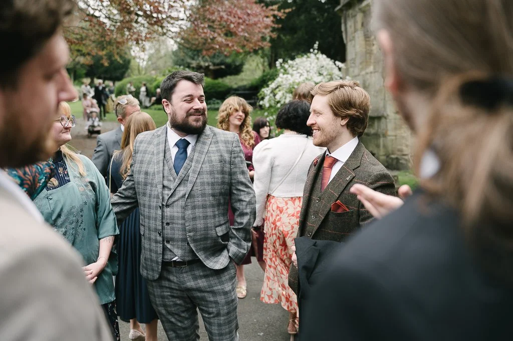 Sharp dressed wedding guests