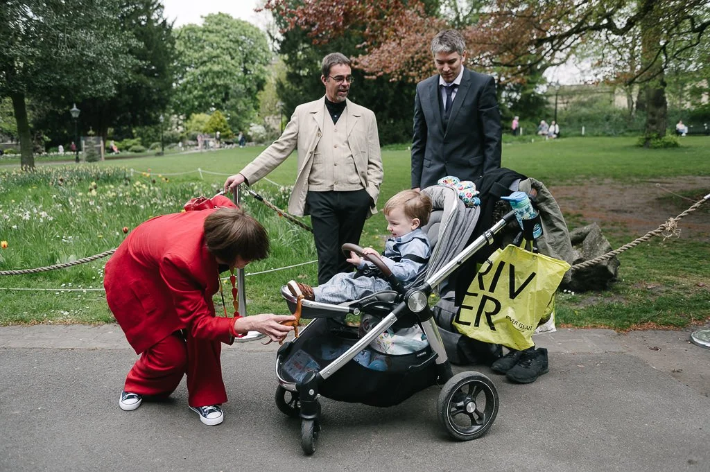 Wedding guests of all ages