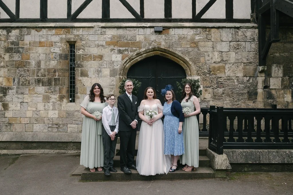 The Bridal party arrives