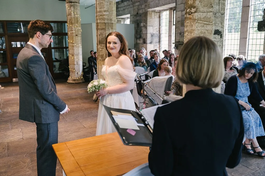 Bride &amp; Groom exchanging vows