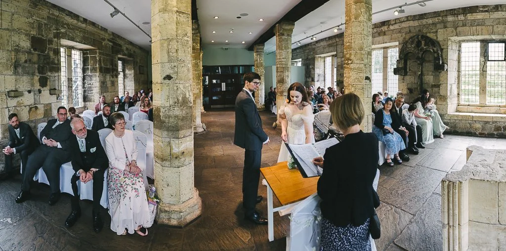 Panoramic of wedding ceremony