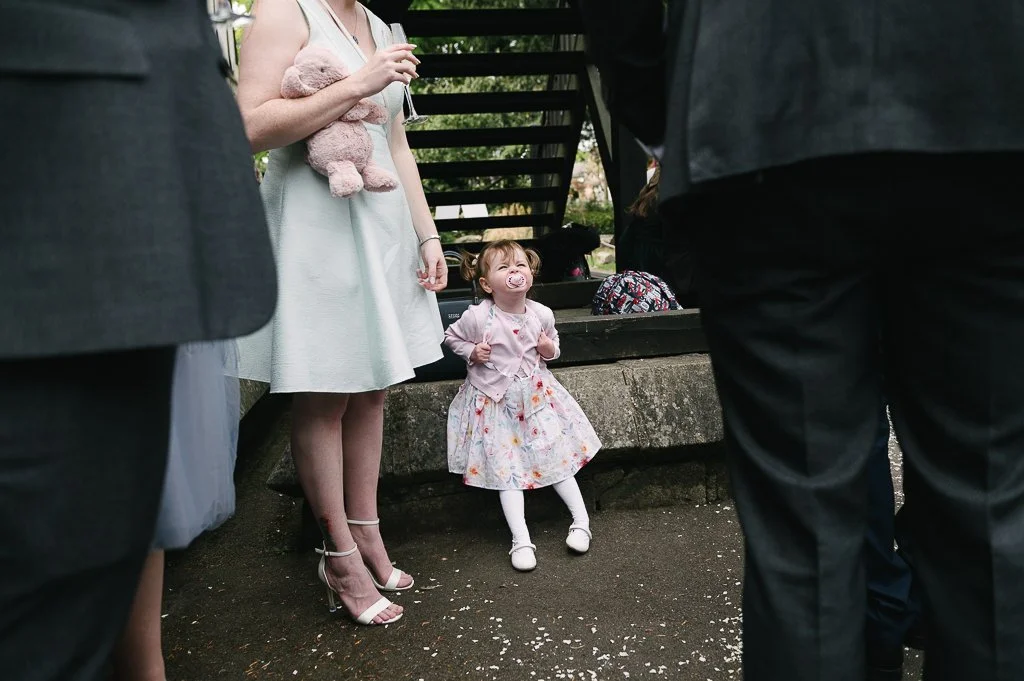 Small guests outside the ceremony