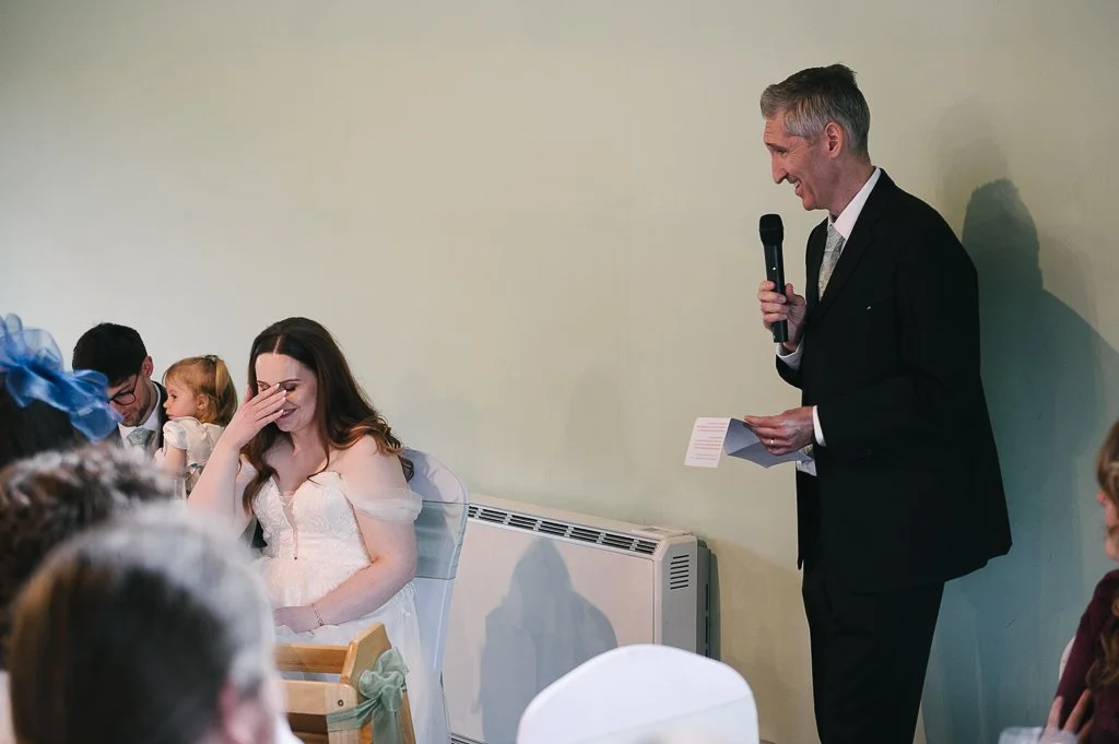 Speeches at Hospitium wedding venue