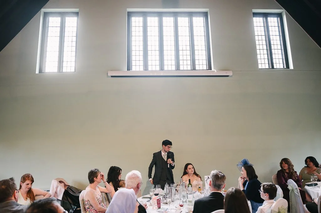 Speeches at Hospitium wedding venue