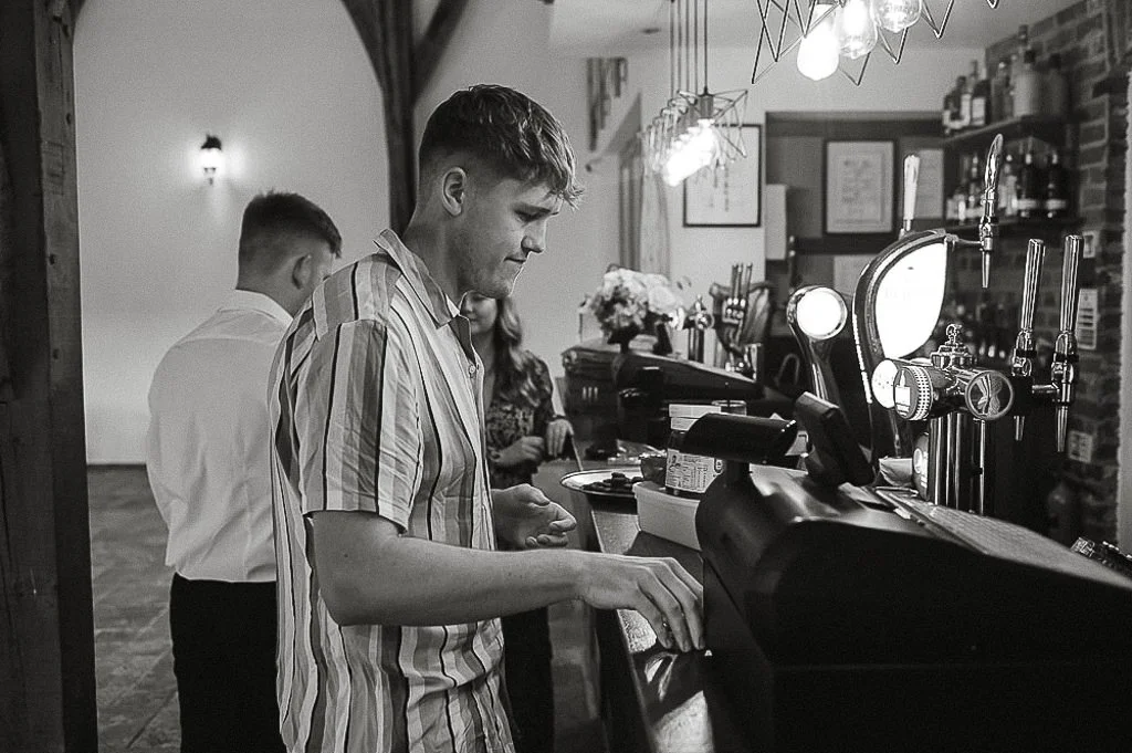 Tom the groom making things perfect