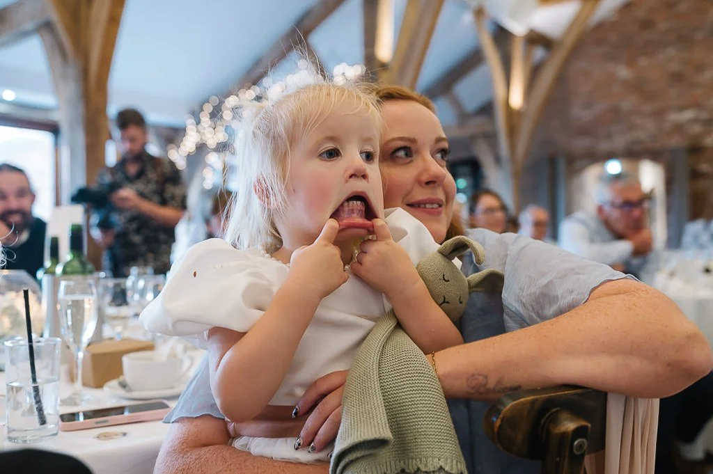 more kids pulling faces