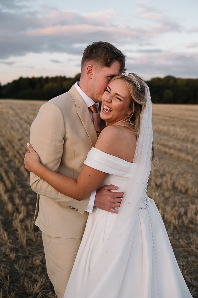 Bride and Groom at Golden Hour