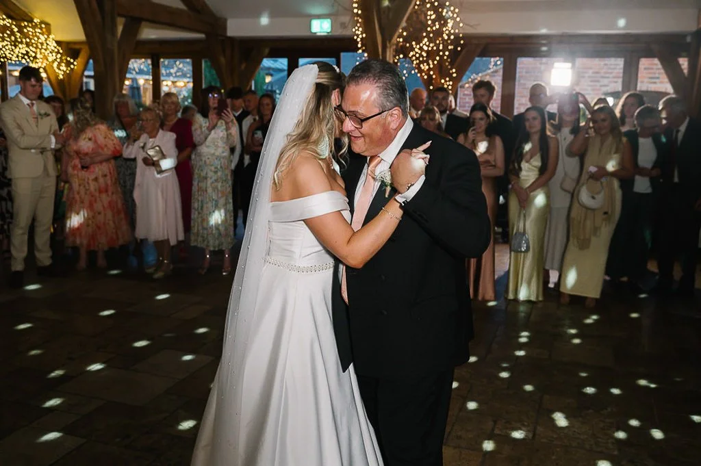 Bride dancing with her dad