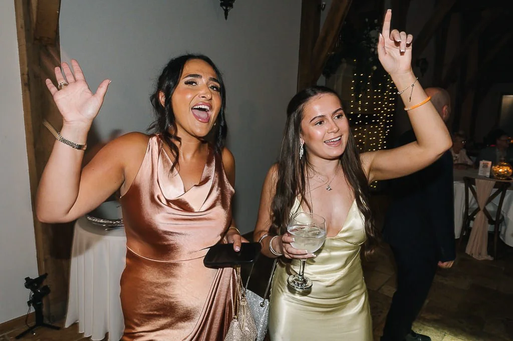 Crazy dancing at the wedding