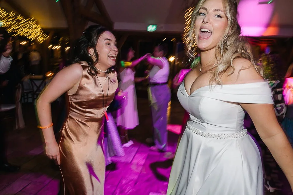 More of the bride dancing
