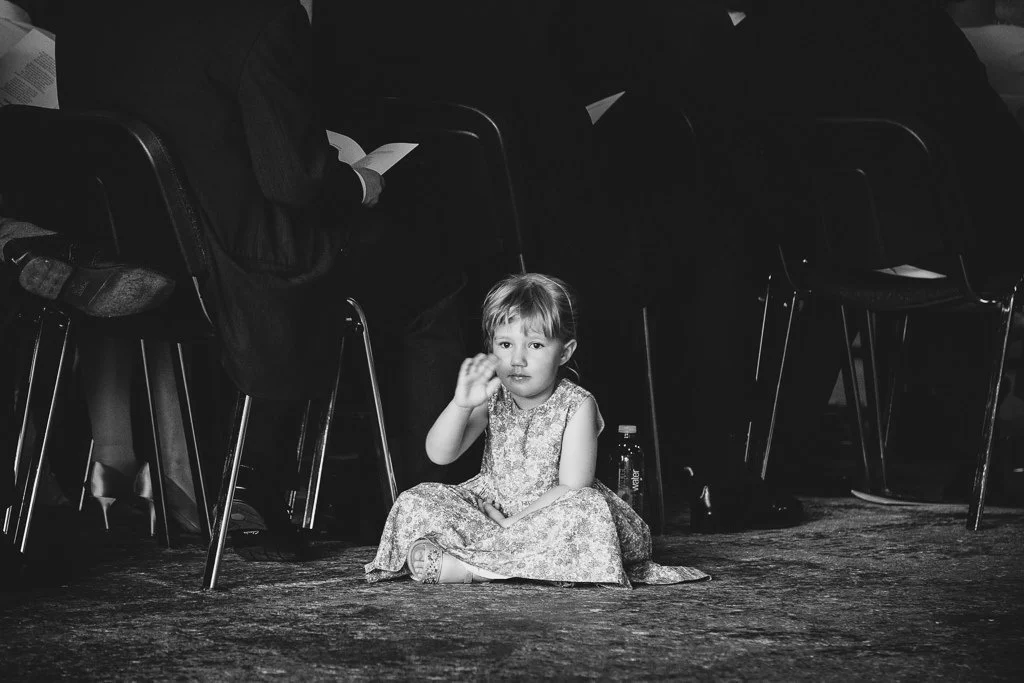 One of the flower girls