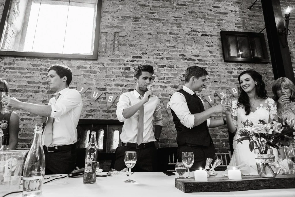 Toasting the bride &amp; Groom