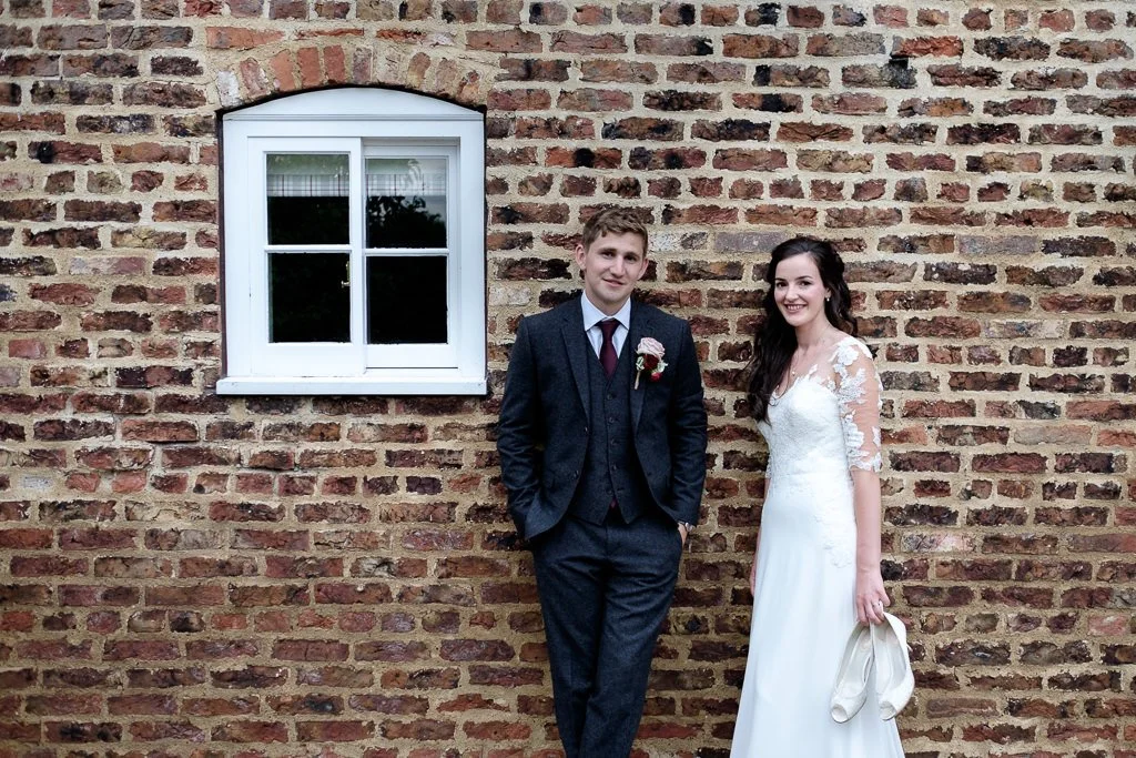 Bride and groom relaxing for 2 minutes
