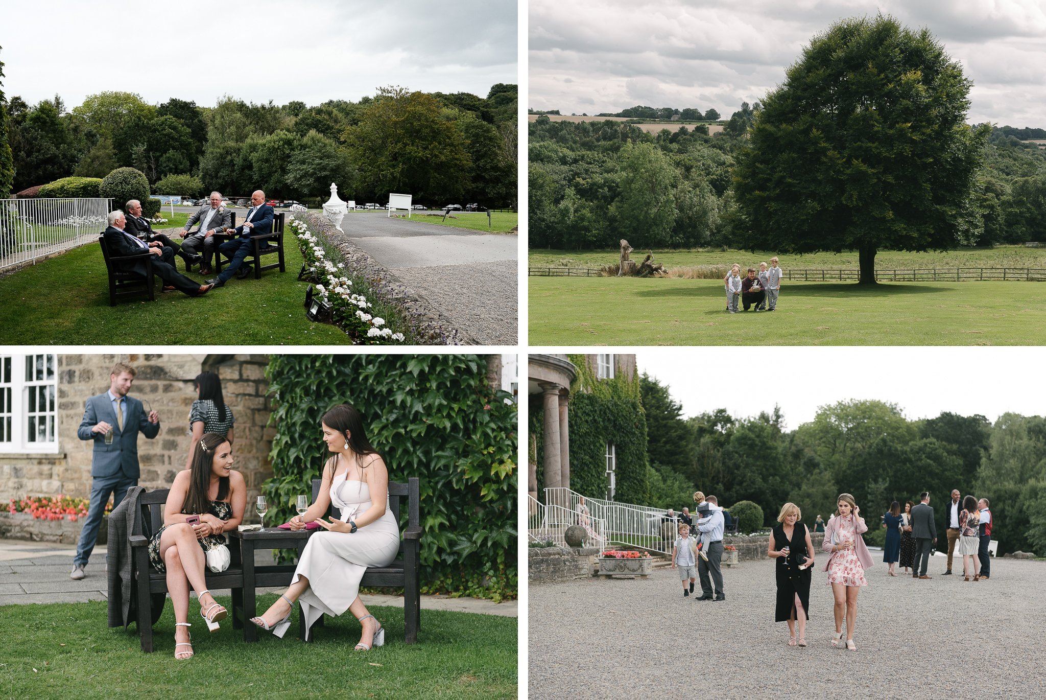The outdoor space at Wood Hall is perfect for weddings