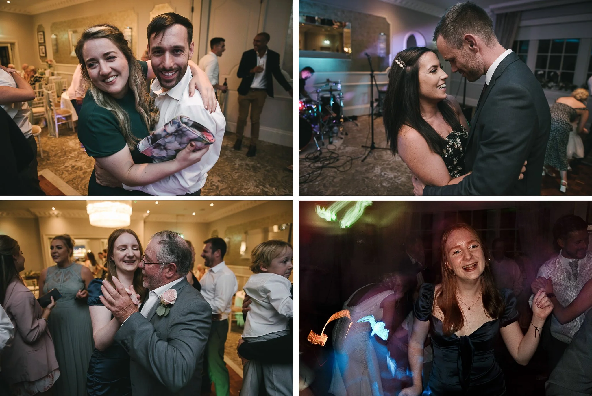 Wedding guests enjoying the party 