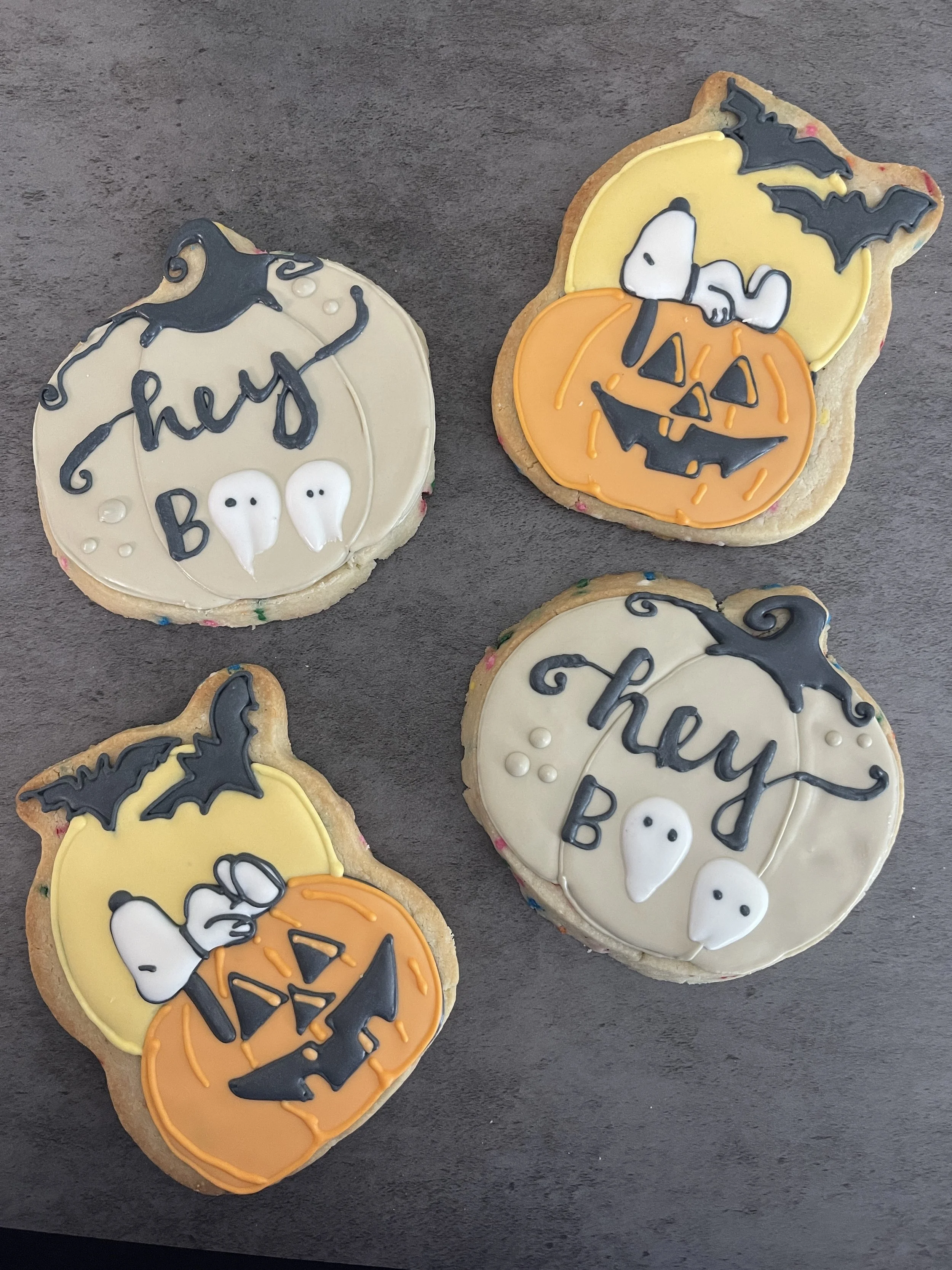 Halloween themed cookies