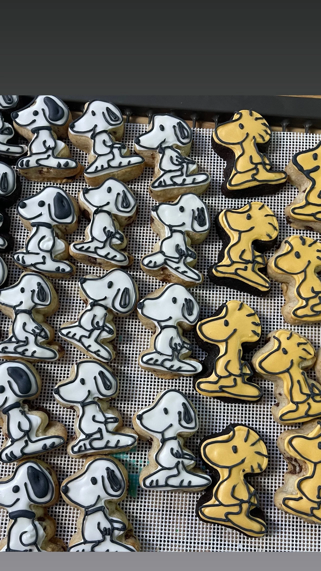 Mini beagle and bird friend cookies