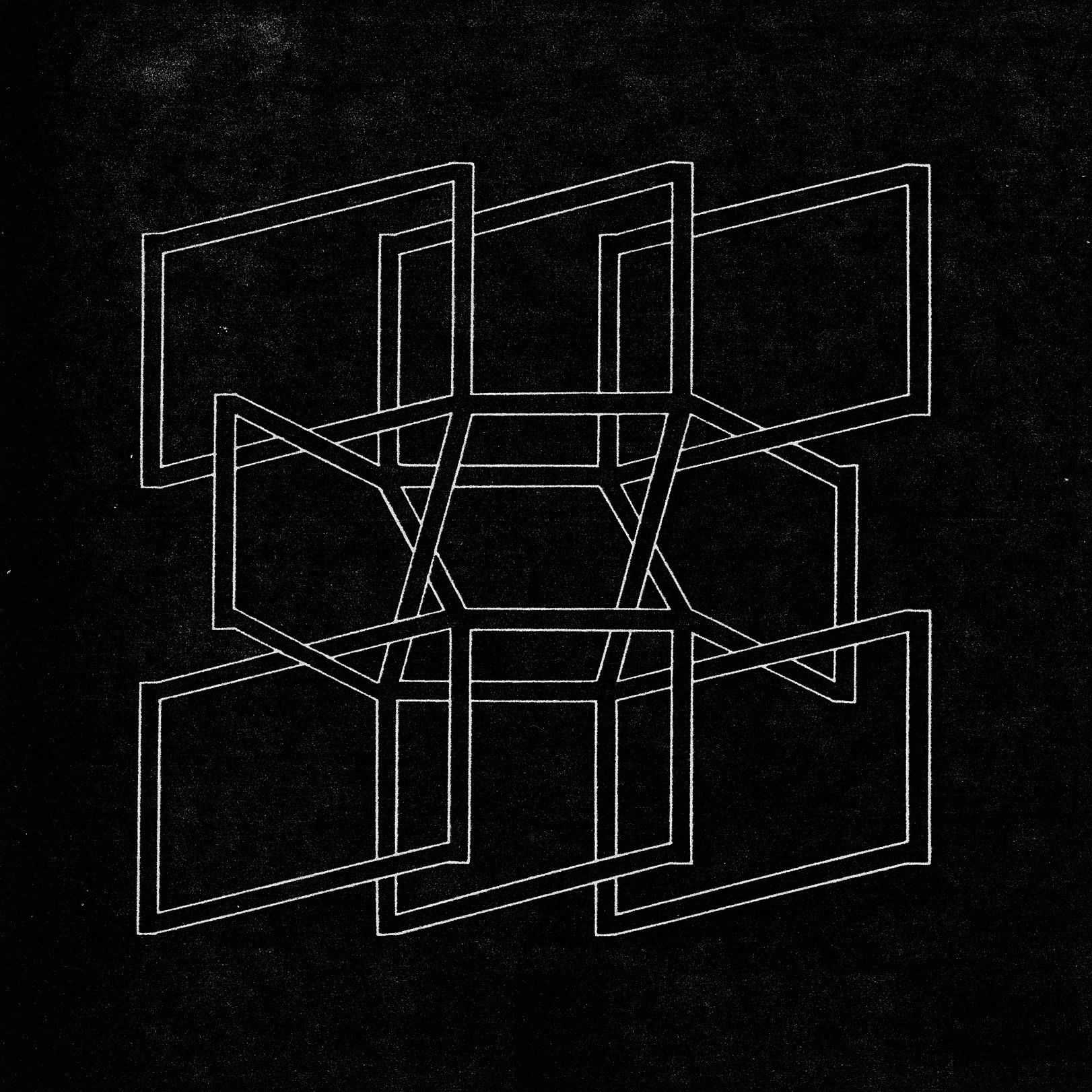 Nine squares in dynamic tension, 1969