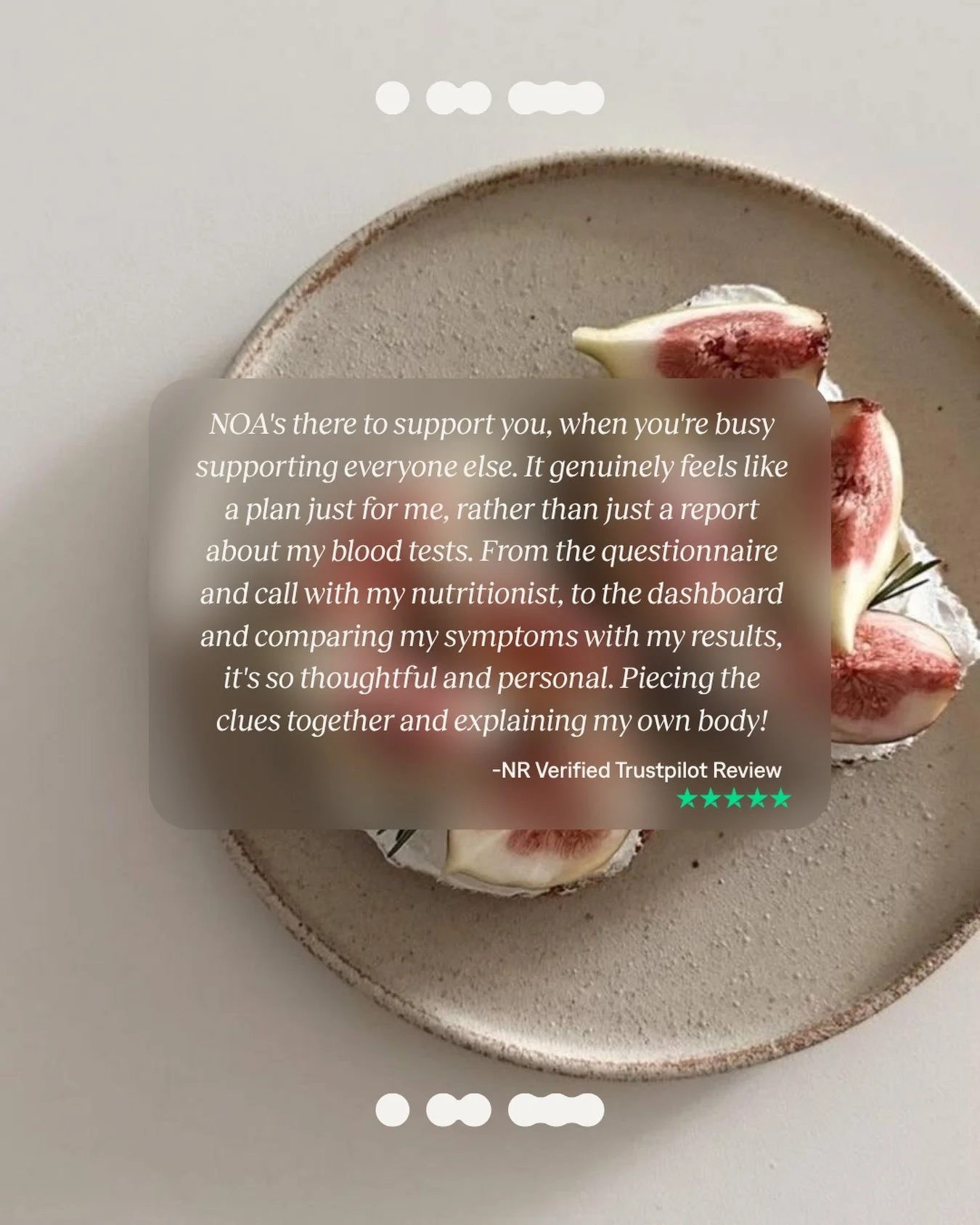 So many women spend their time looking after everyone else, while their own health slowly slips down the list.

NOA was created to give you more than blood test results. We bring together your biomarkers, symptoms, lifestyle and expert nutrition supp