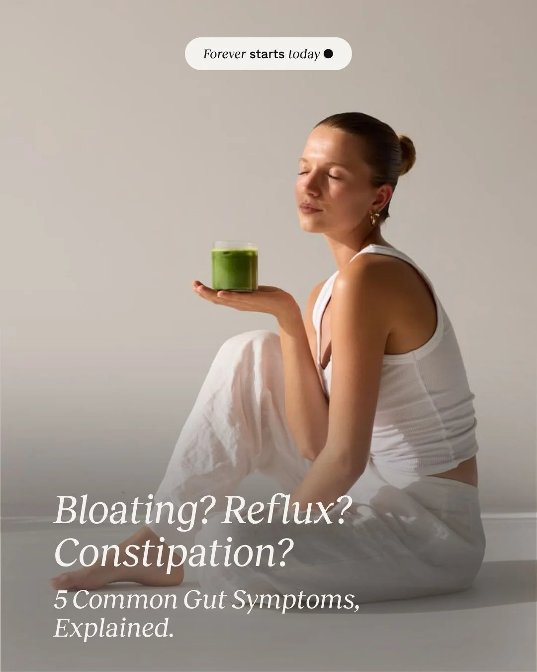 Bloating, constipation, loose stools acid reflux and cramping are common, but that doesn&rsquo;t mean they should simply become your normal.

Gut health is rarely about one food or one quick fix. Your fibre intake, hydration, movement, stress, eating