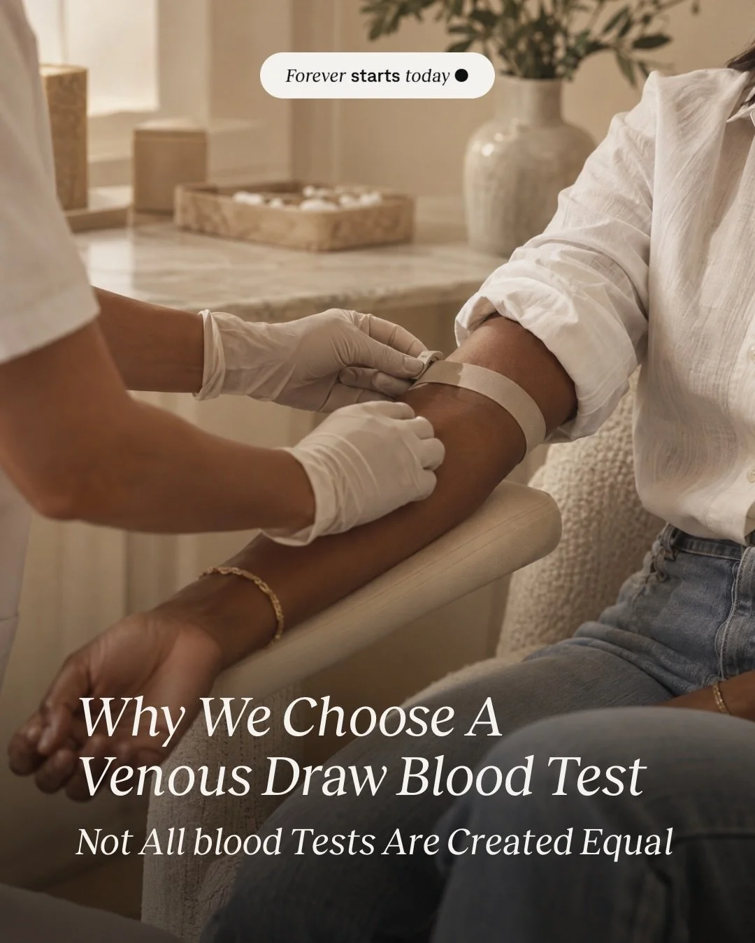 Not all blood tests are collected the same way and it matters more than people realise.

A venous draw means blood taken from a vein by a trained nurse. A finger prick collects a few drops from your fingertip instead. It sounds like a small differenc