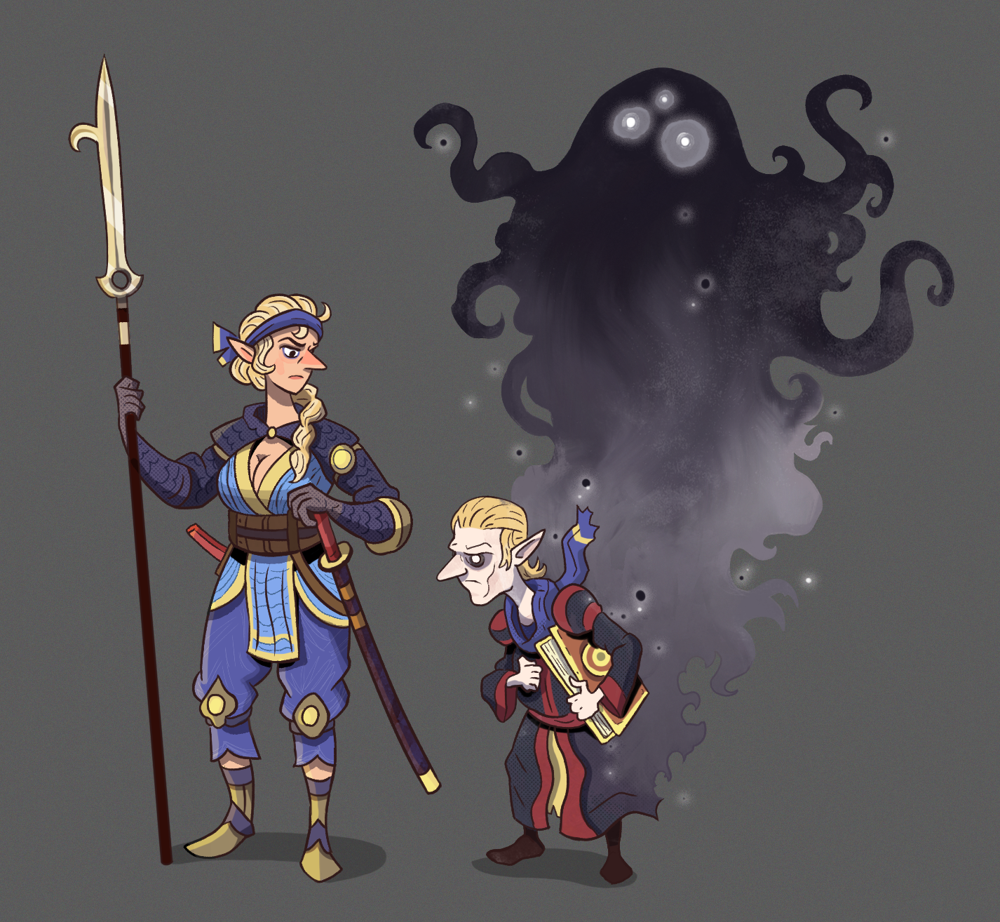 DND - Zébula la guerrière et Zébulon le sorcier