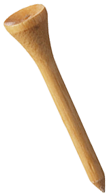 Wooden golf tee