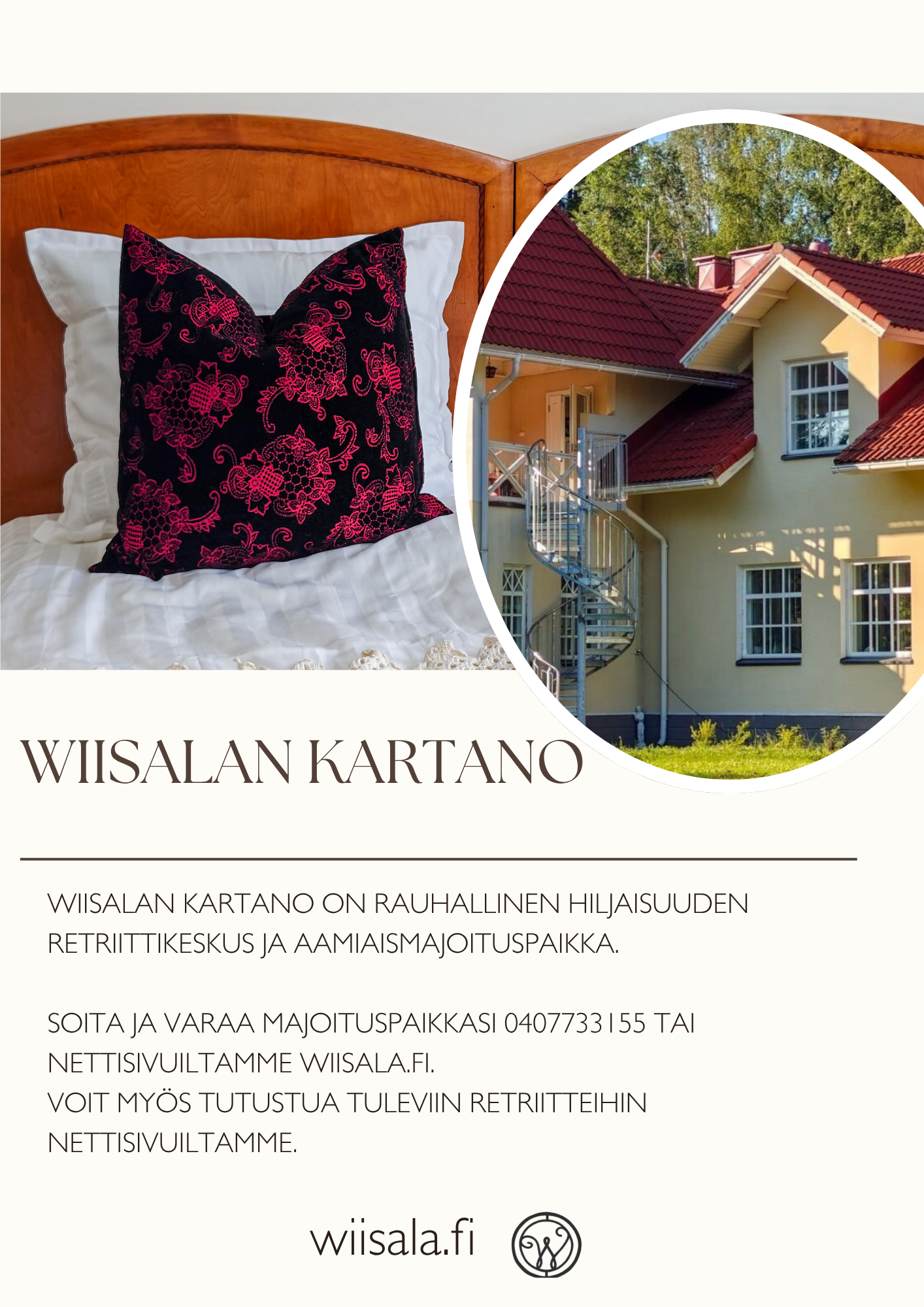 Wiisalan Kartanon Levon lahja – yö kahdelle
