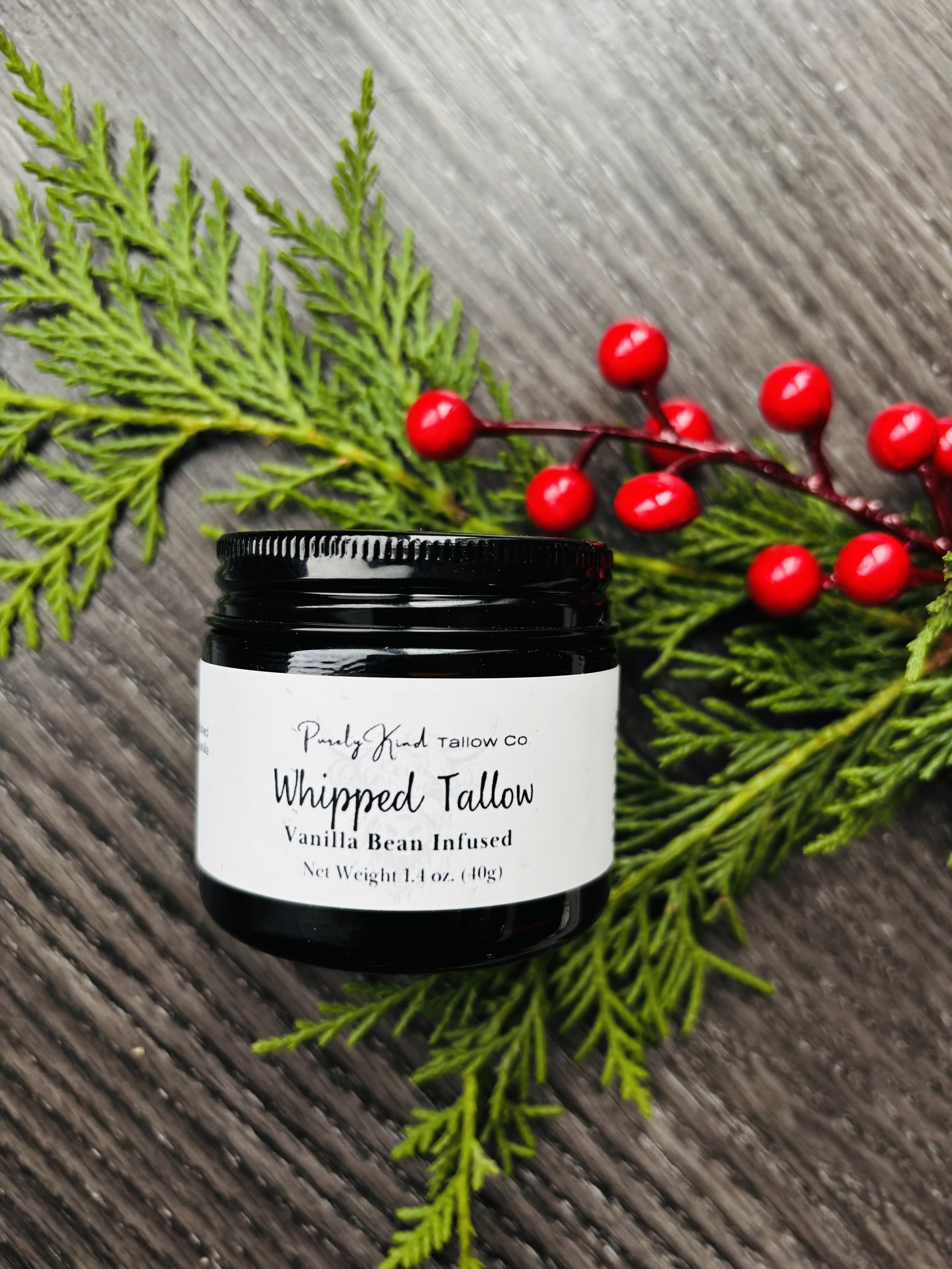 Pure Tallow Whip Vanilla Bean - 2oz Jar (1.4oz net weight)