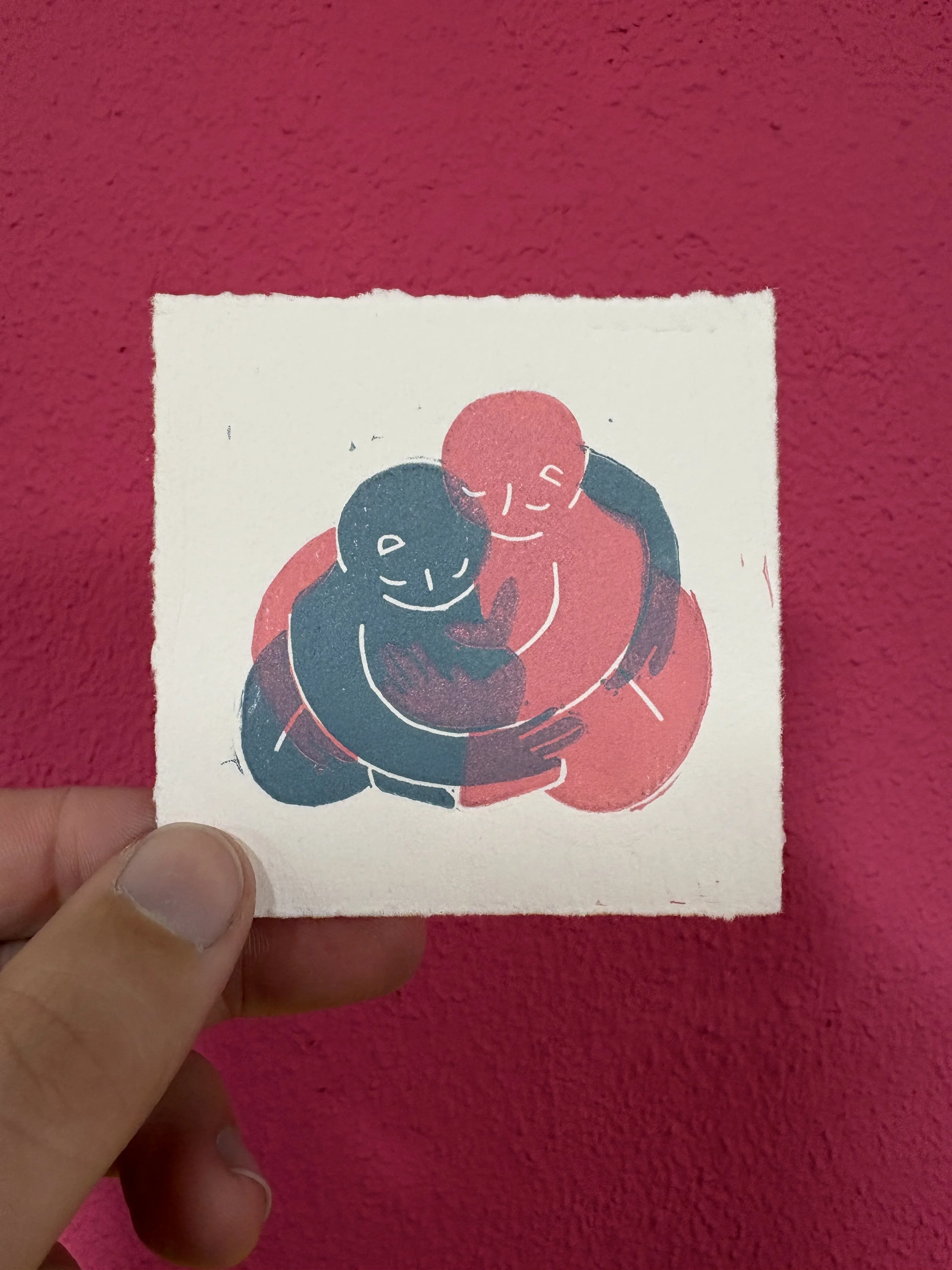 Tiny lino print - open press project 2026