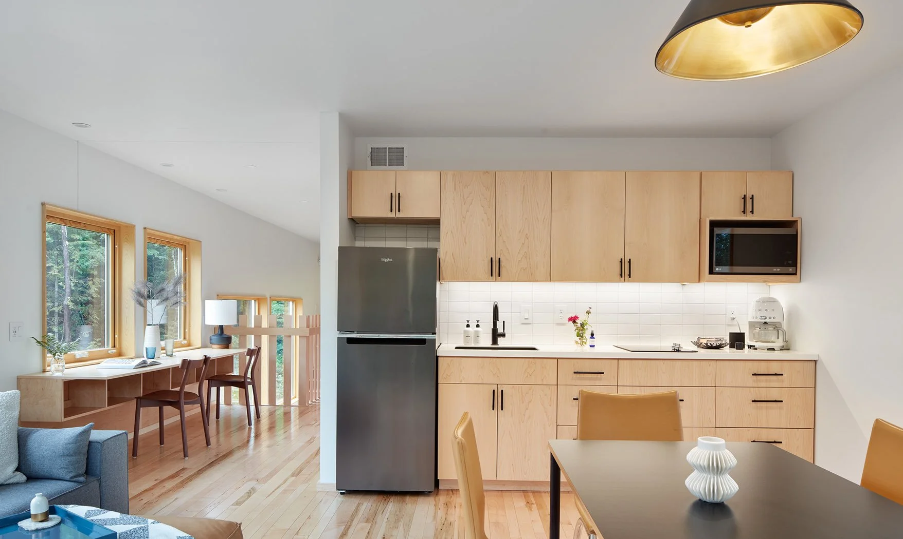common kitchen area in the Treehaus