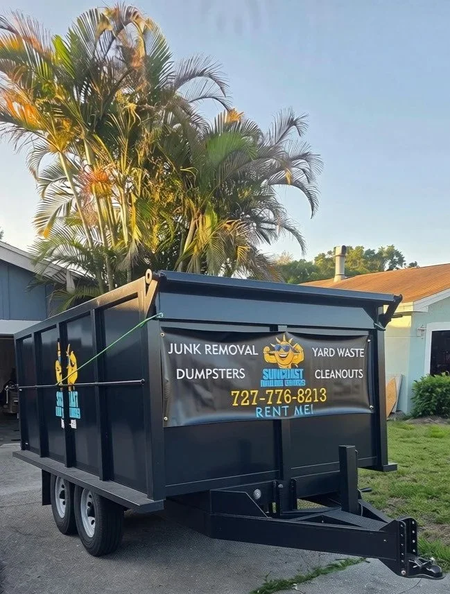 Suncoast Hauling Services dumpster rental for junk and debris removal