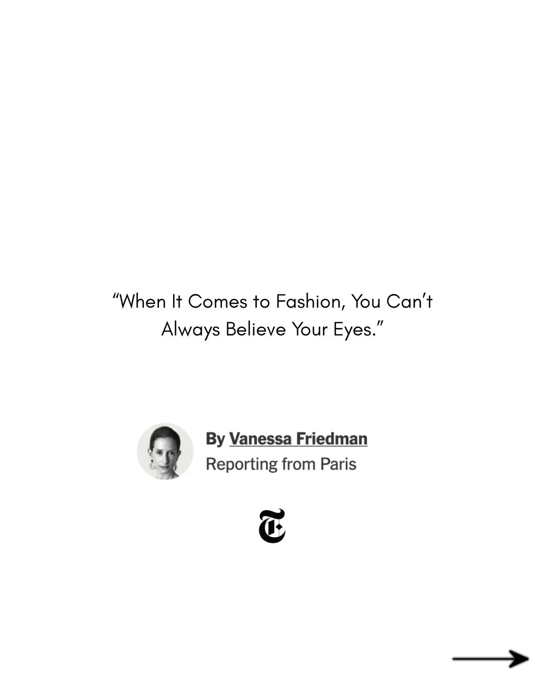 We clean the way so they can focus on the stories. 

Reporting from PFW, @vvfriedman, Fashion director at @nytstyle looks at how designers are playing with perception. 
Available on nytimes.com 

#emcpress