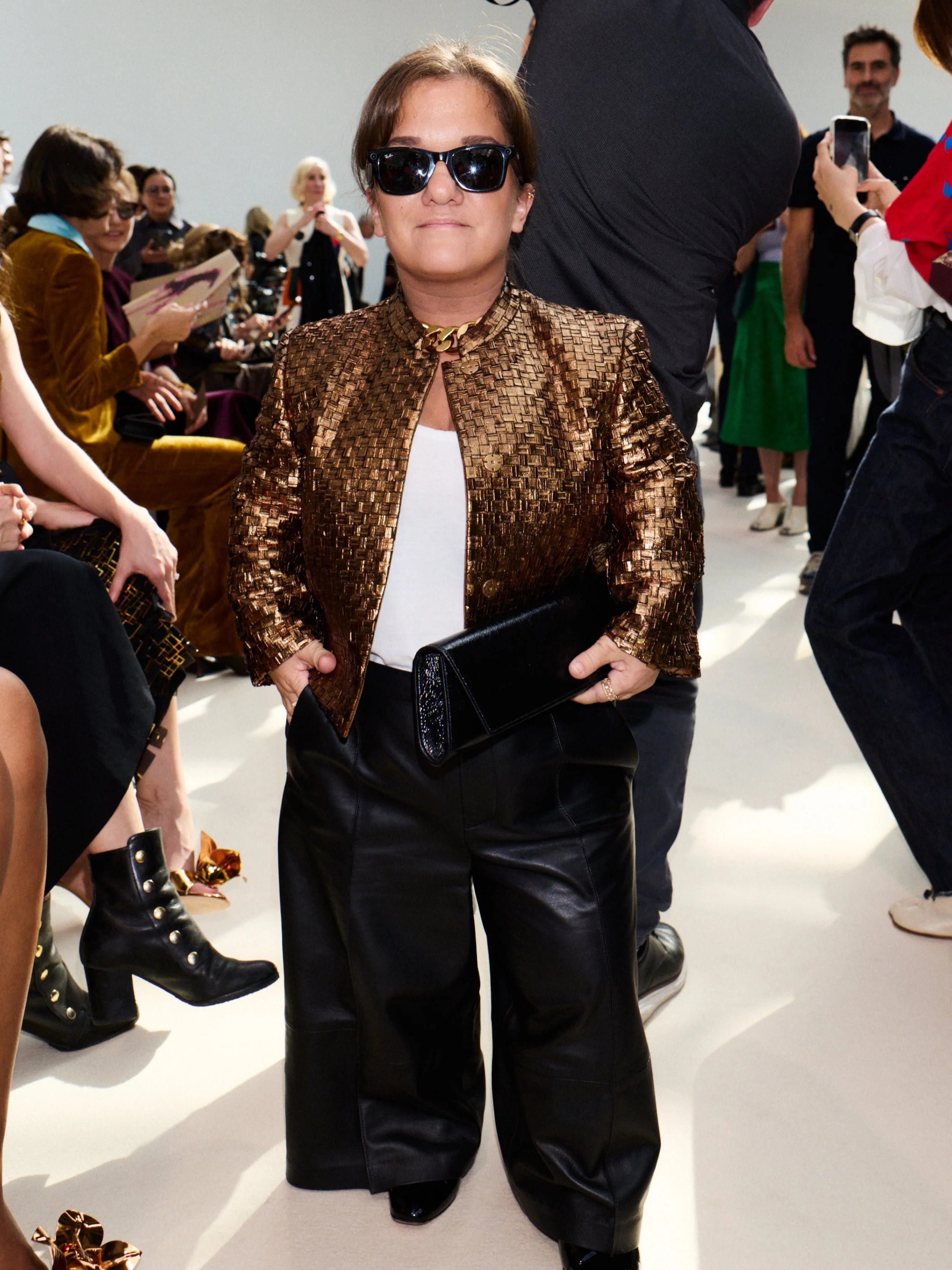 Louise Parent attending @akris SS27 show. 

#emcshows