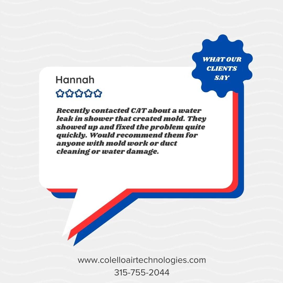 Water damage and mold don&rsquo;t wait and neither do we. 🚨
Big thanks for the 5-star review! If you need mold remediation, duct cleaning, or water damage help, we&rsquo;ve got you covered.
315-755-2044